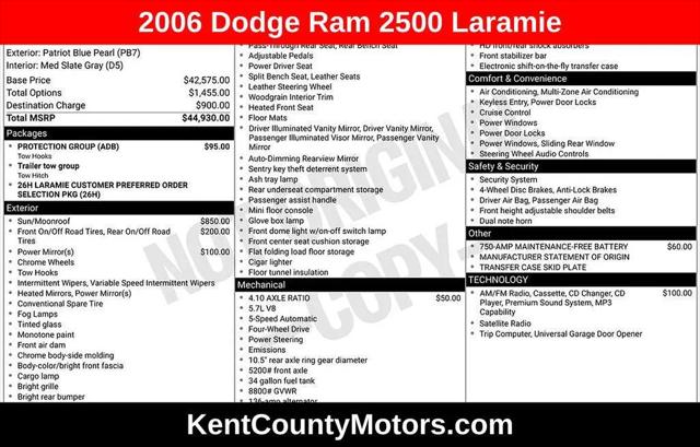 2006 Dodge Ram 2500 Laramie for sale in Dover, DE