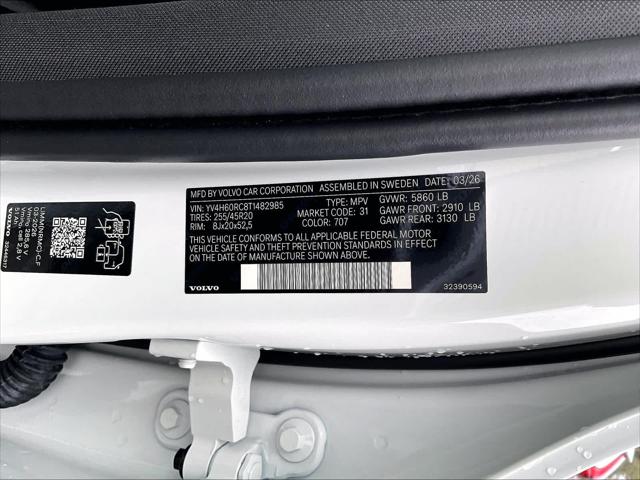 2026 Volvo XC60 Plug-In Hybrid Plus, T8 AWD Electric/Gasoline, Dark