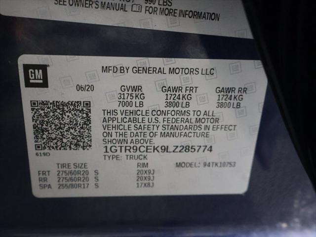 2020 GMC Sierra 1500 4WD Double Cab Standard Box Elevation