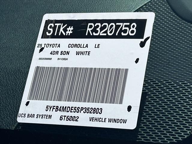 2025 Toyota Corolla LE