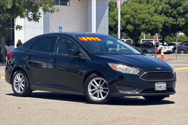 Used 2018 Ford Focus SE with VIN 1FADP3F24JL316675 for sale in Tracy, CA
