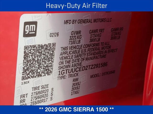 2026 GMC Sierra 1500 Crew Cab, Short Bed, Elevation, 4WD