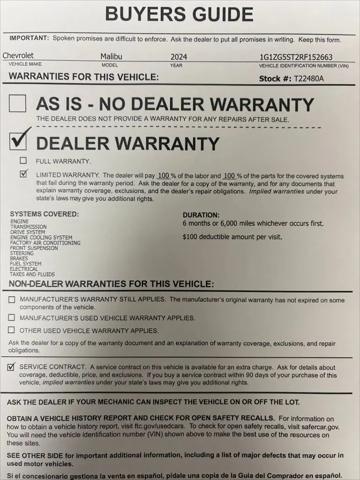 2024 Chevrolet Malibu FWD RS
