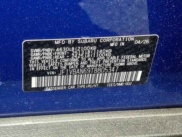 2026 Subaru WRX Limited