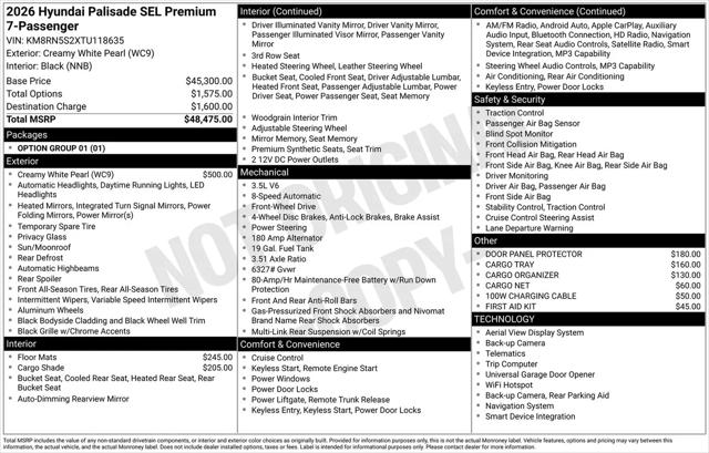 2026 Hyundai Palisade SEL Premium