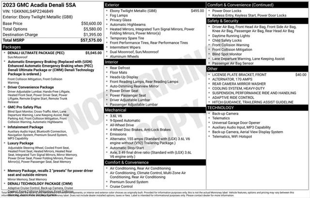 2023 GMC Acadia AWD Denali