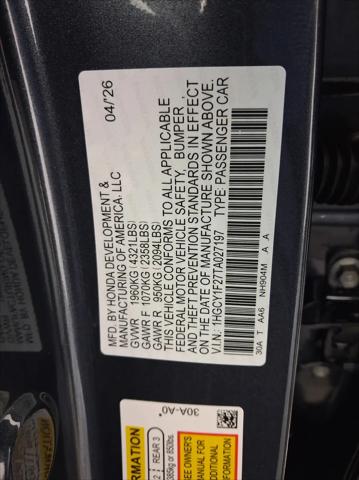 2026 Honda Accord Sedan LX