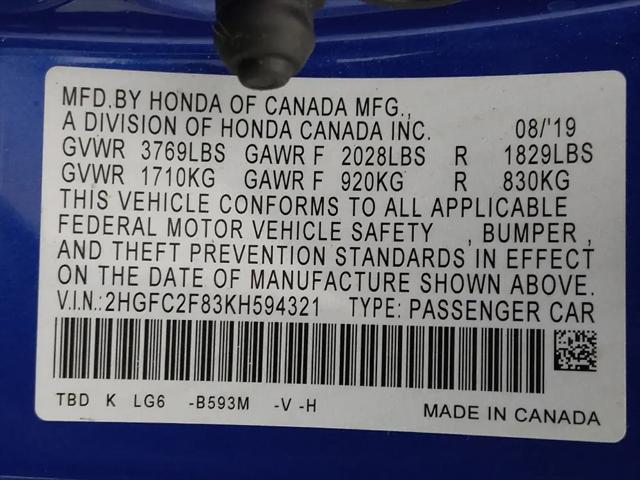 2019 Honda Civic Sport