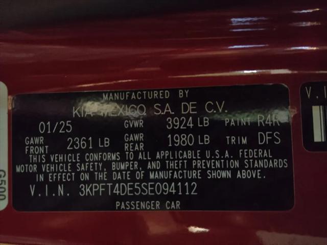 2025 Kia K4 LXS