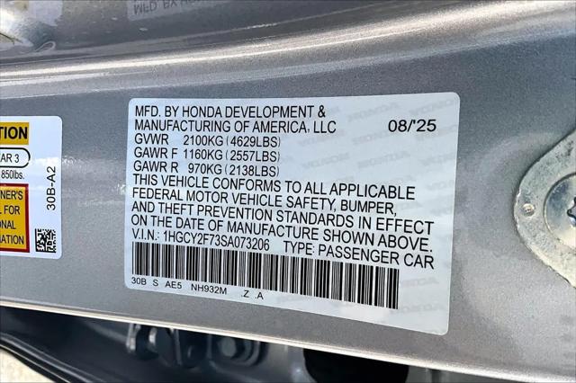2025 Honda Accord Sedan Sport-L