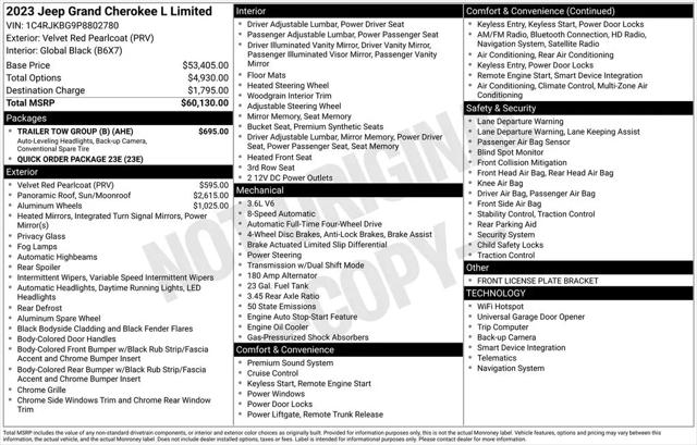 2023 Jeep Grand Cherokee L Limited 4x4