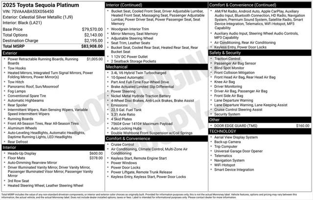 2025 Toyota Sequoia Platinum