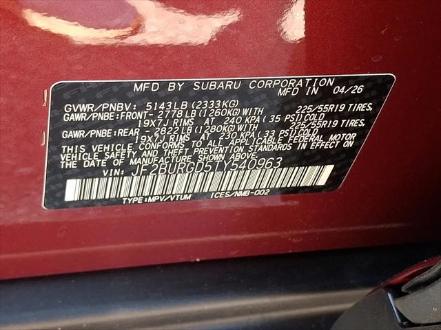 2026 Subaru Outback Limited XT