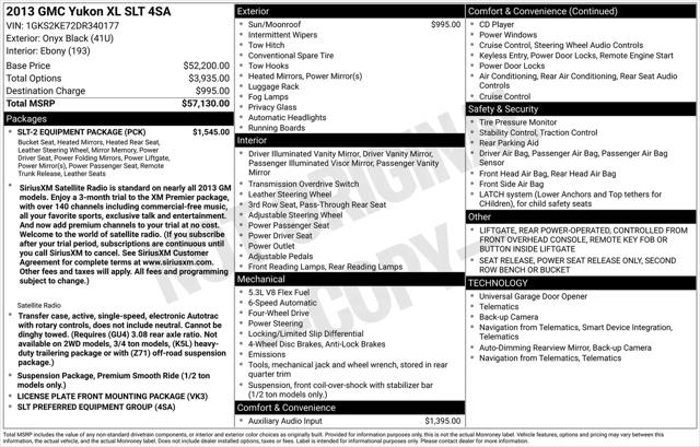 2013 GMC Yukon XL SLT