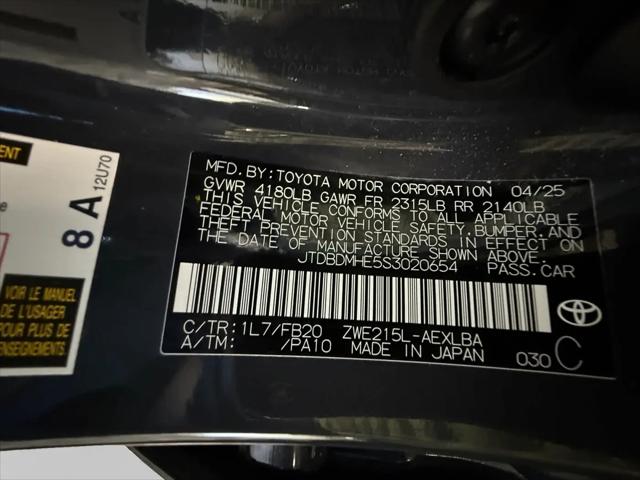 2025 Toyota Corolla Hybrid LE