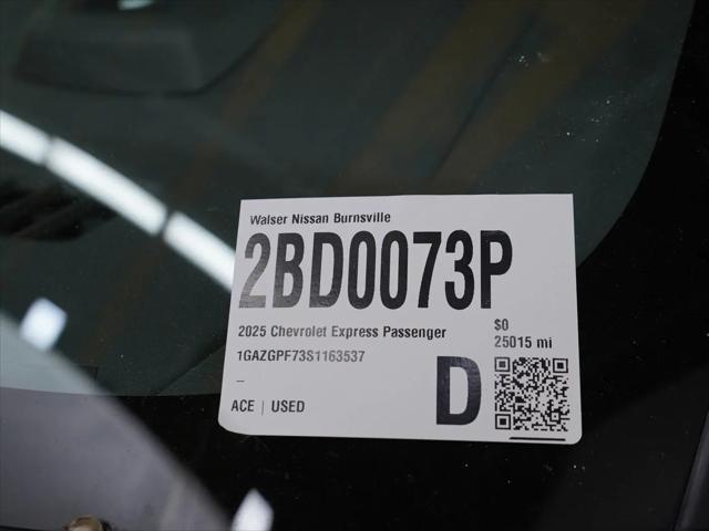 2025 Chevrolet Express Passenger RWD 3500 Extended Wheelbase LT