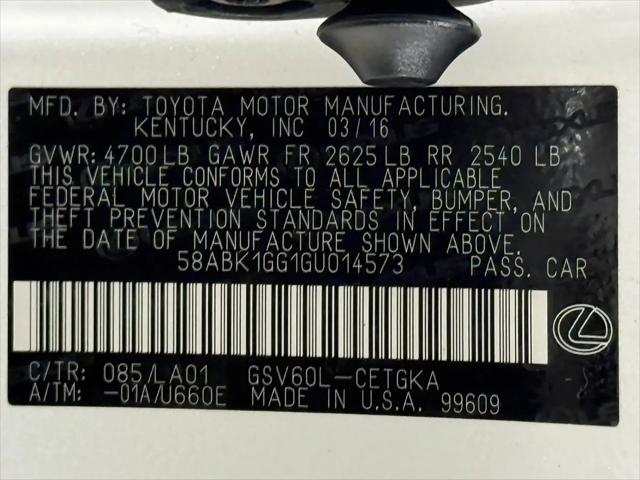2016 Lexus ES 350 ES 350