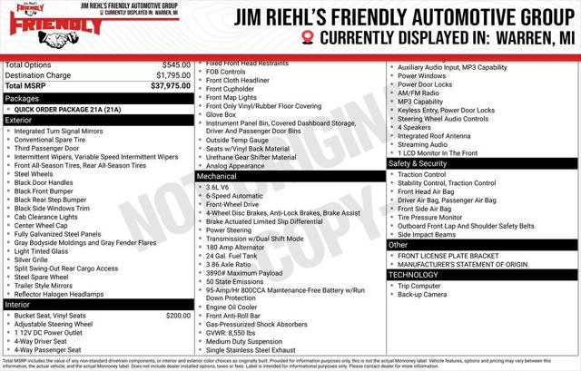 2021 Ram ProMaster Cargo Van Low Roof 136" WB for sale in Warren, MI