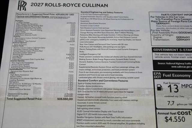 2027 Rolls-Royce Cullinan Cullinan