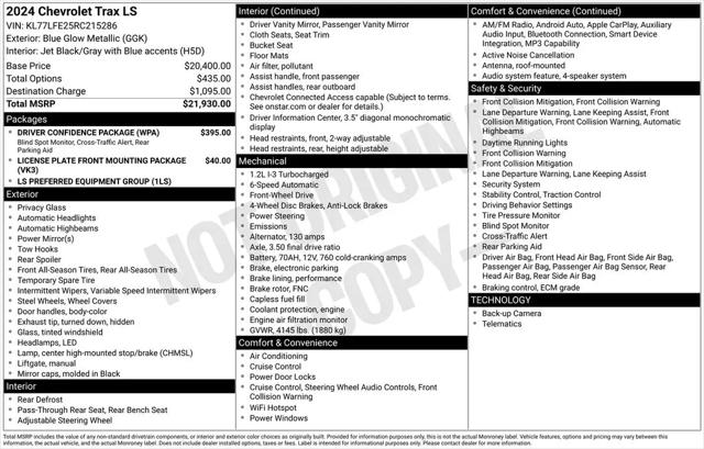 2024 Chevrolet Trax FWD SP
