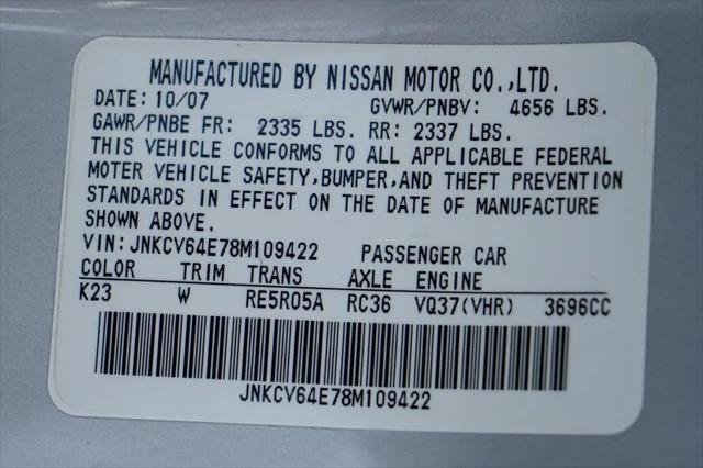 2008 INFINITI G37 Journey