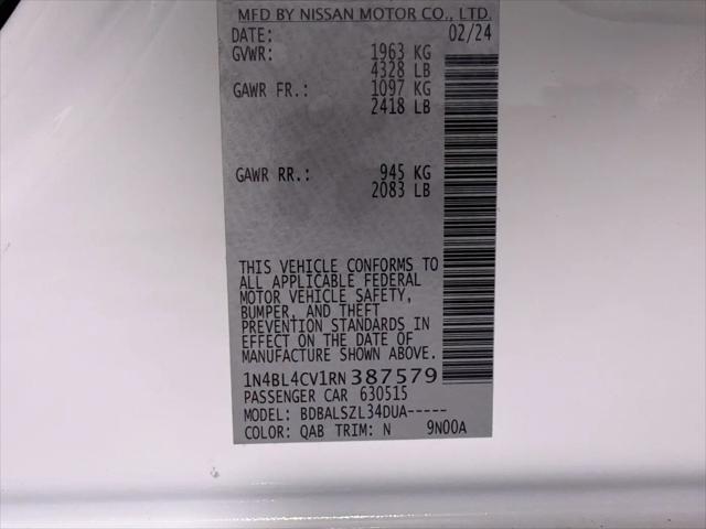 2024 Nissan Altima SR FWD