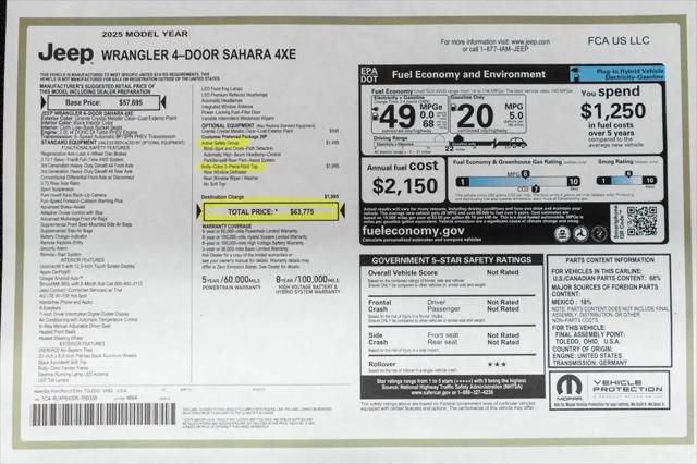 2025 Jeep Wrangler 4xe Sahara 4xe