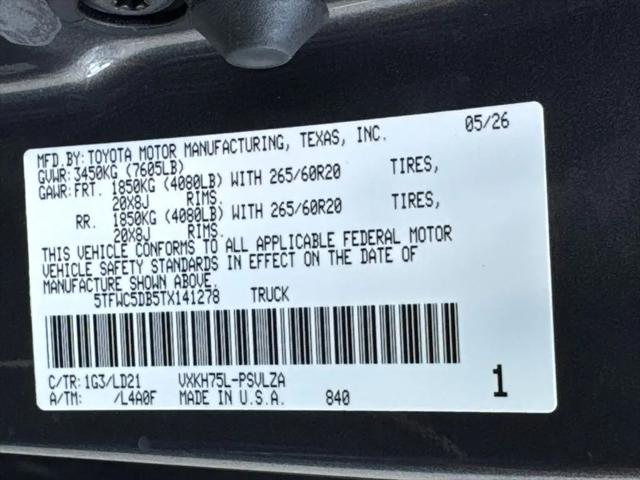 2026 Toyota Tundra Limited CrewMax 6.4' Bed