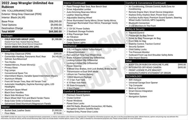 2022 Jeep Wrangler 4xe Unlimited Rubicon 4x4