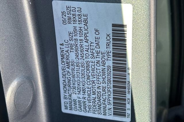 2025 Honda Ridgeline RTL
