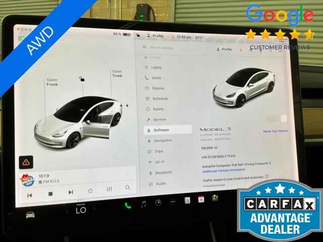 2020 Tesla Model 3 Long Range Dual Motor All-Wheel Drive