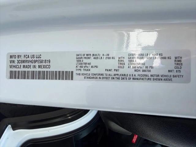 2023 Ram ProMaster Cargo Van High Roof 159" WB