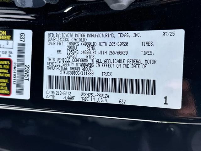 2025 Toyota Tundra Limited CrewMax 6.4' Bed