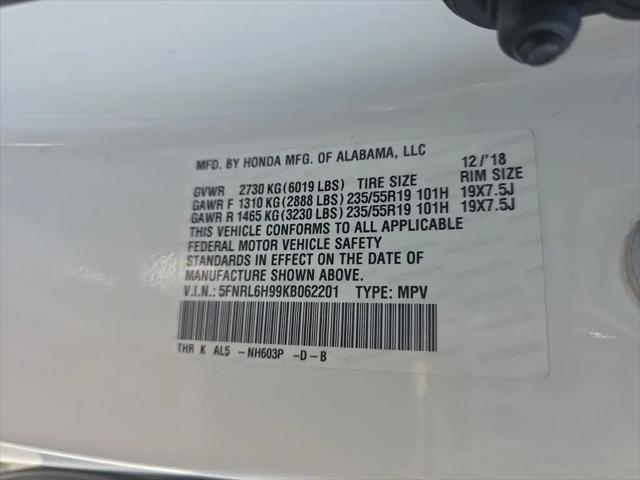 2019 Honda Odyssey Elite