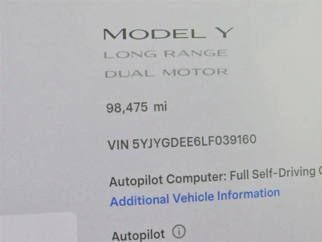 2020 Tesla Model Y Long Range Dual Motor All-Wheel Drive