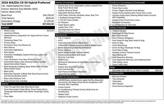 2026 Mazda CX-50 Hybrid Preferred