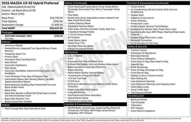 2026 Mazda CX-50 Hybrid Preferred
