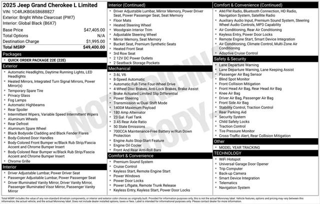 2025 Jeep Grand Cherokee L Limited 4x4