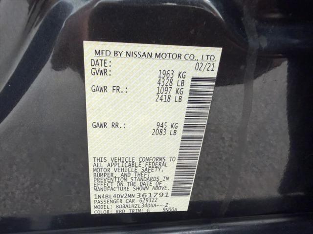 2021 Nissan Altima SV FWD