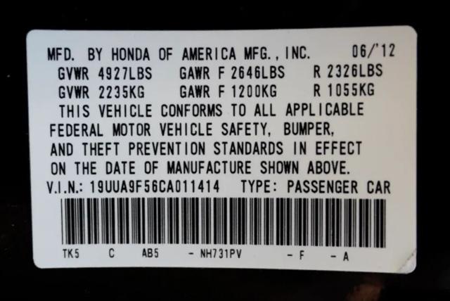 2012 Acura TL 3.7