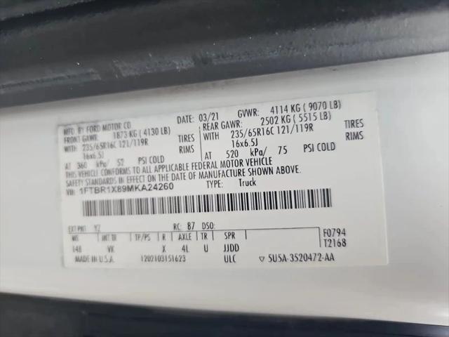 2021 Ford Transit Cargo Van Extended Length