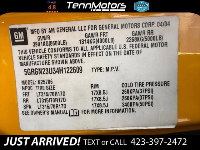 2004 HUMMER H2 Base