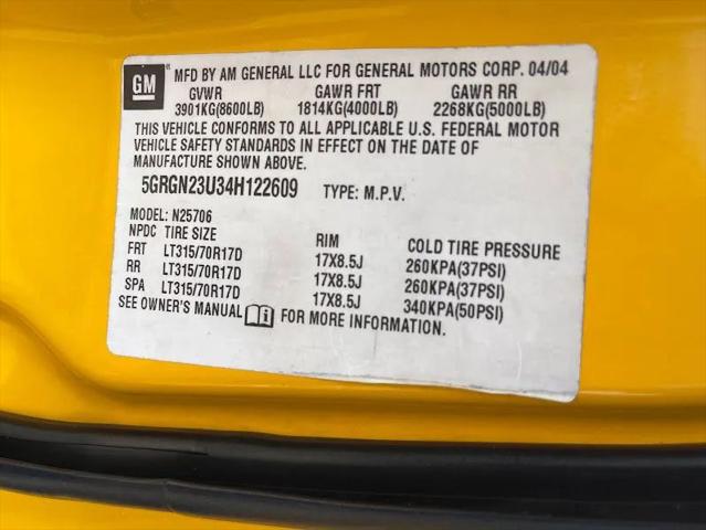 2004 HUMMER H2 Base