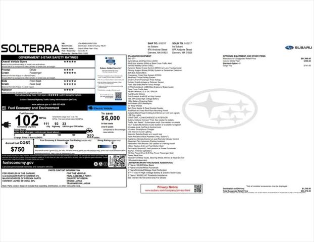 2024 Subaru Solterra Touring