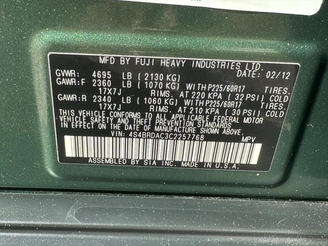 2012 Subaru Outback 3.6R