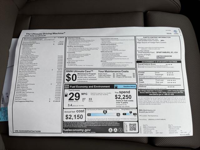 2026 BMW X3 30 xDrive