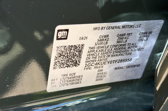 2026 Chevrolet Silverado 3500HD Crew Cab, Standard Bed, LTZ, 4WD