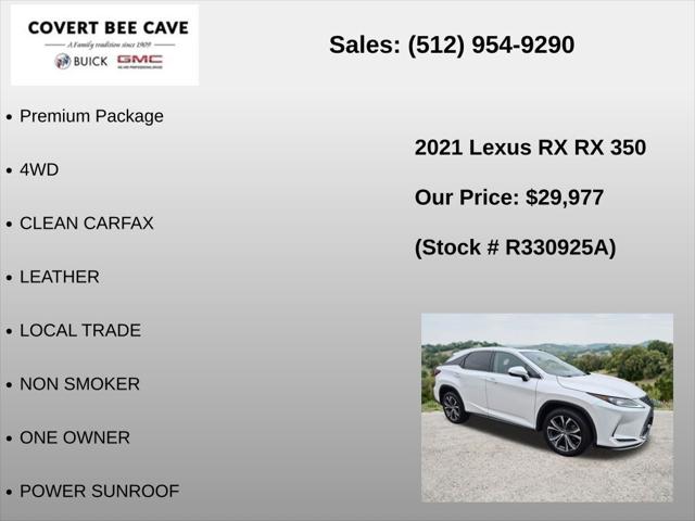 2021 Lexus RX 350 350