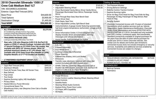 2018 Chevrolet Silverado 1500 1LT 2018 Chevrolet Silverado 1500 1LT