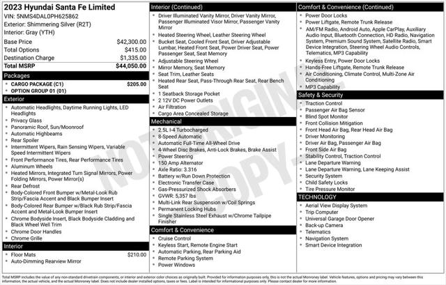 2023 Hyundai Santa Fe Limited 2023 Hyundai Santa Fe Limited